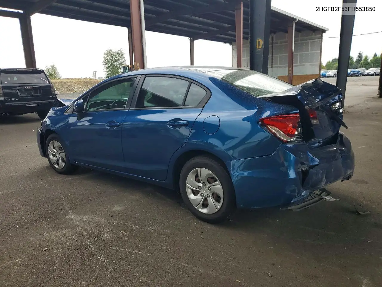 2015 HONDA CIVIC VIN 2HGFB2F53FH553850 — фото 2