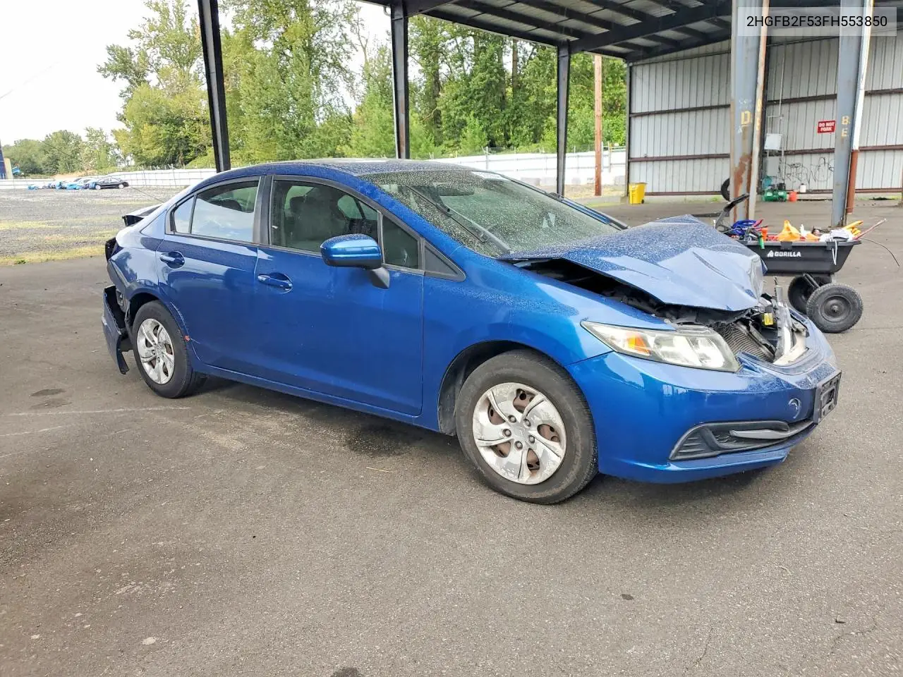 2015 HONDA CIVIC VIN 2HGFB2F53FH553850 — фото 4