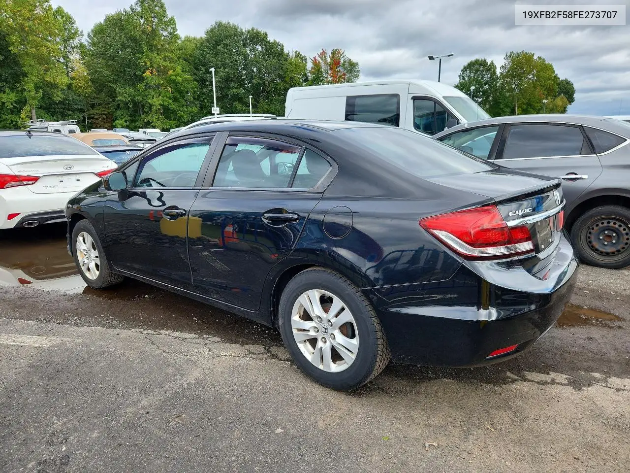 2015 HONDA CIVIC VIN 19XFB2F58FE273707 — фото 2