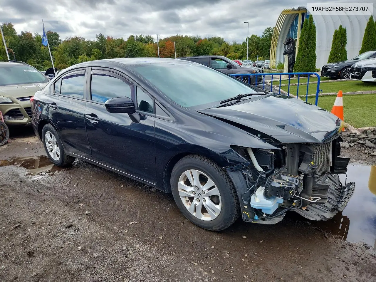 2015 HONDA CIVIC VIN 19XFB2F58FE273707 — фото 4