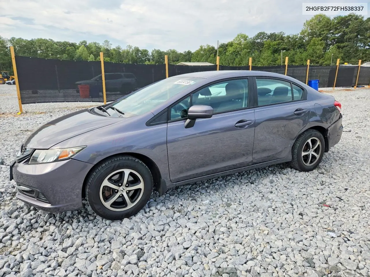 HONDA CIVIC 2015, VIN 2HGFB2F72FH538337
