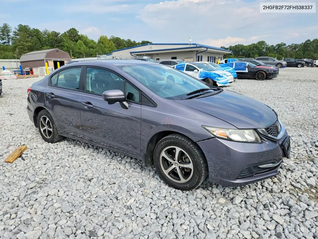 2015 HONDA CIVIC VIN 2HGFB2F72FH538337 — фото 4