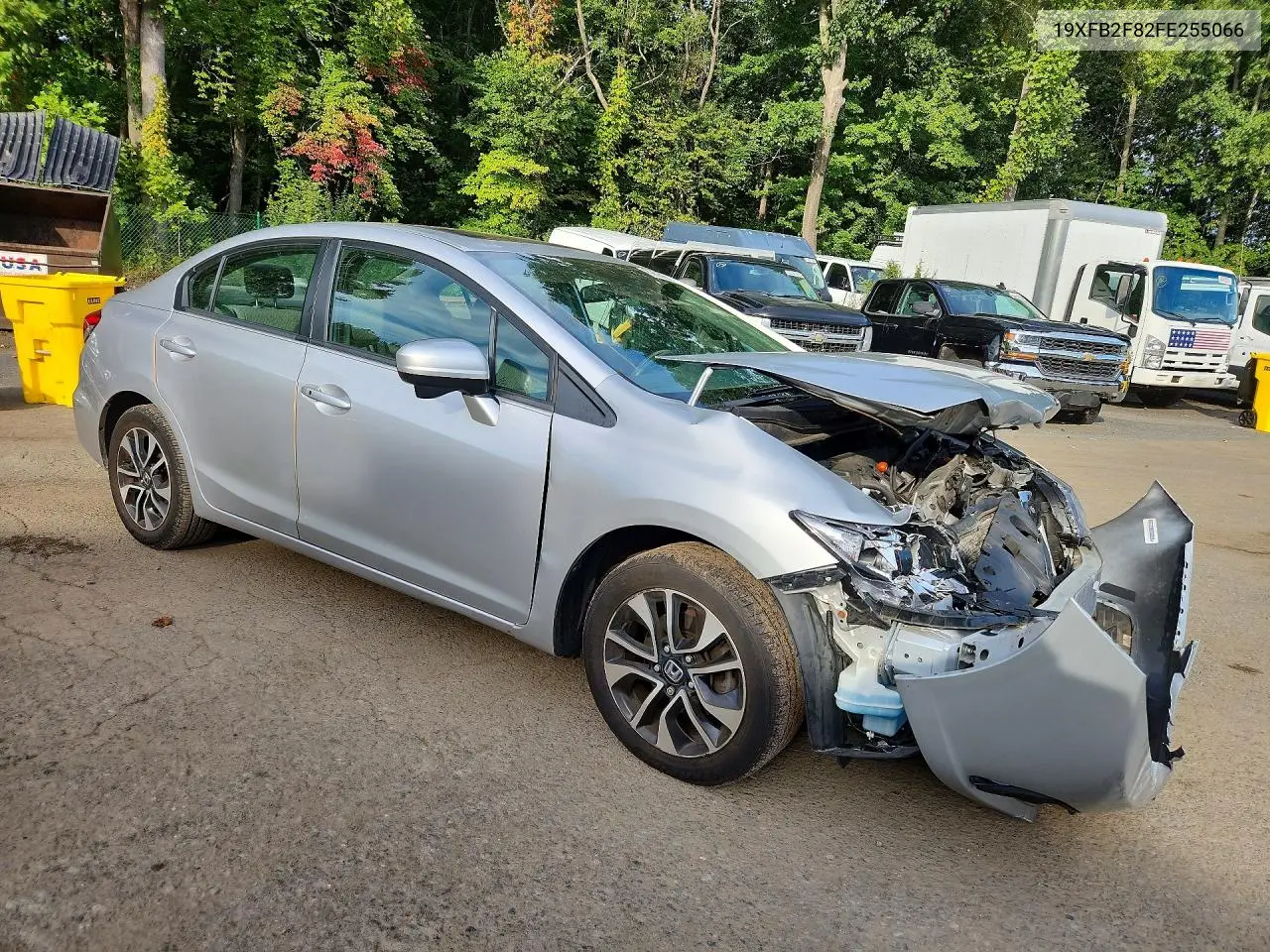 2015 HONDA CIVIC VIN 19XFB2F82FE255066 — фото 4