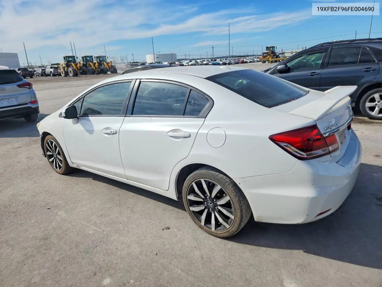 2015 HONDA CIVIC VIN 19XFB2F96FE004690 — фото 2