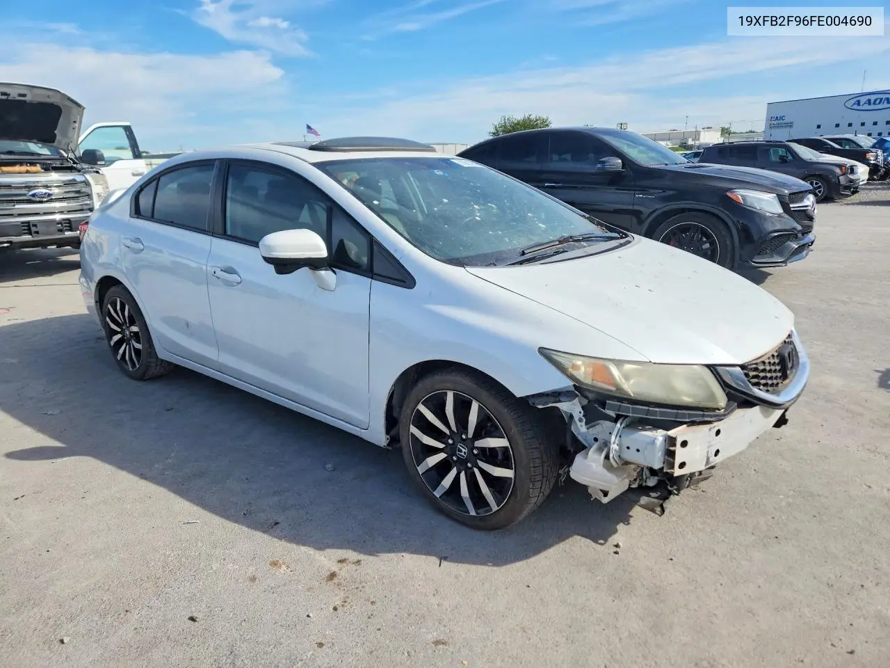 2015 HONDA CIVIC VIN 19XFB2F96FE004690 — фото 4