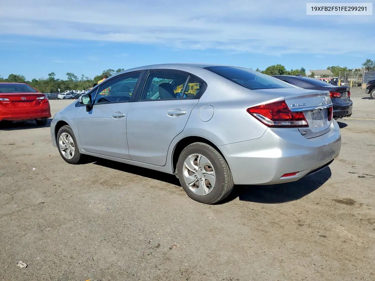 2015 HONDA CIVIC VIN 19XFB2F51FE299291 — фото 2