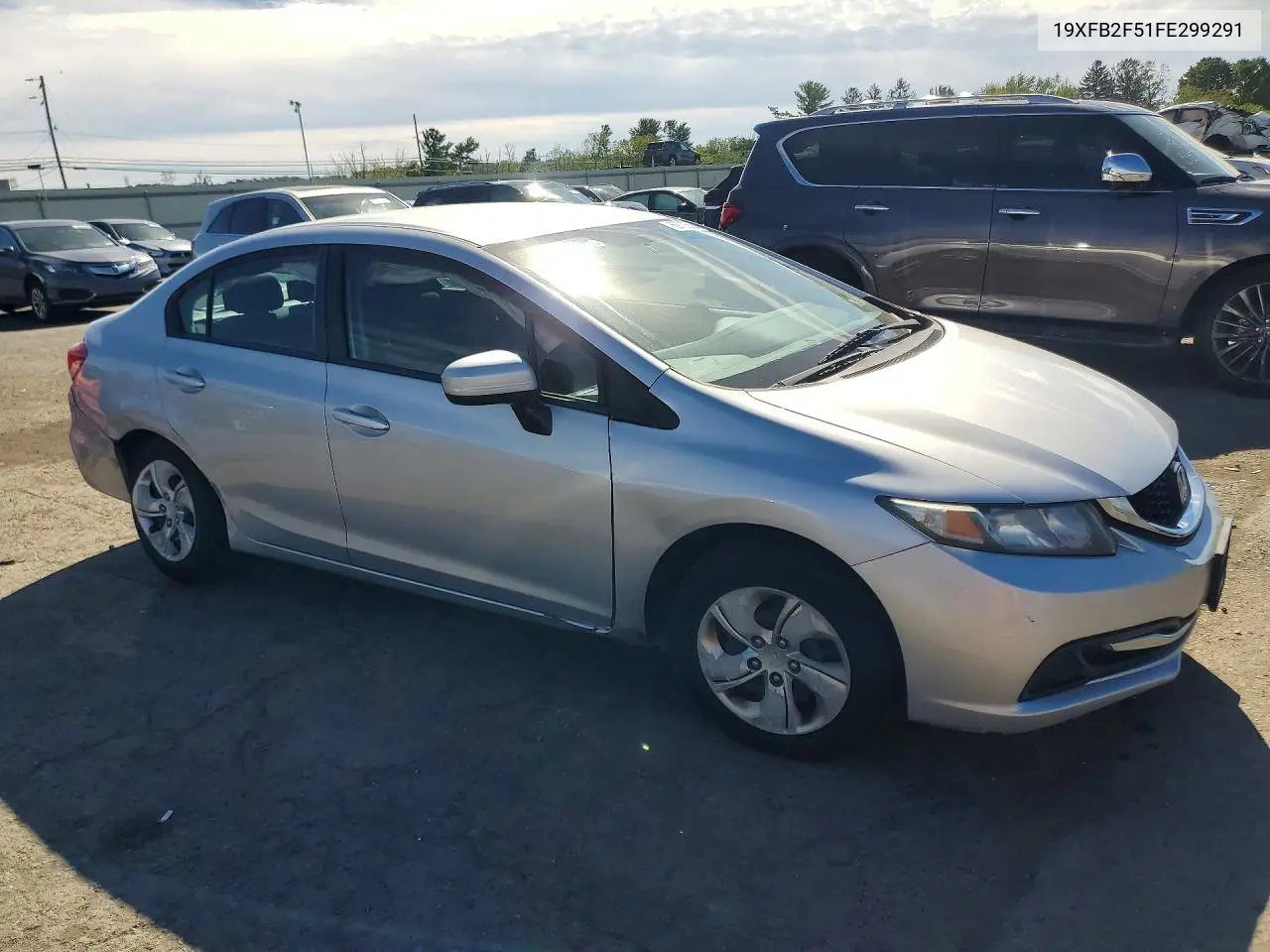 2015 HONDA CIVIC VIN 19XFB2F51FE299291 — фото 4