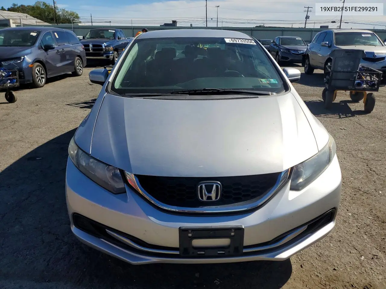 2015 HONDA CIVIC VIN 19XFB2F51FE299291 — фото 5