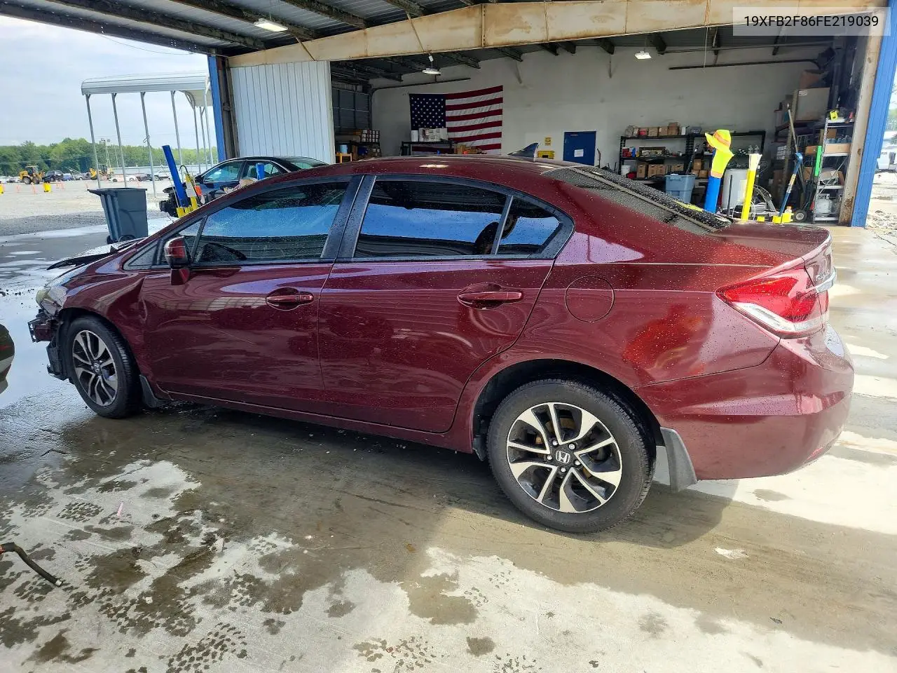 2015 HONDA CIVIC VIN 19XFB2F86FE219039 — фото 2