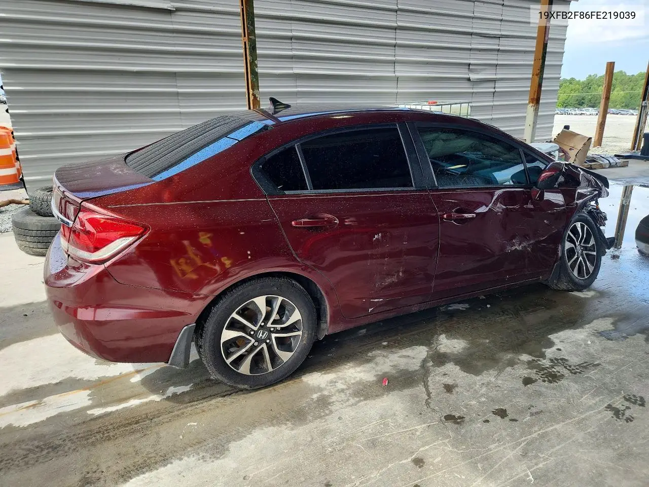 2015 HONDA CIVIC VIN 19XFB2F86FE219039 — фото 3