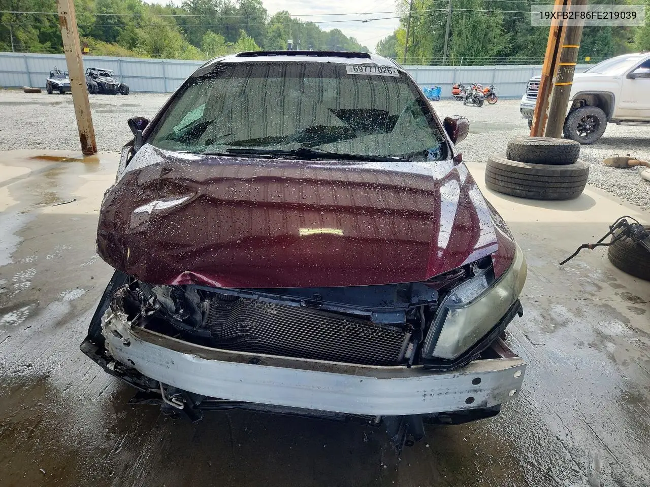 2015 HONDA CIVIC VIN 19XFB2F86FE219039 — фото 5