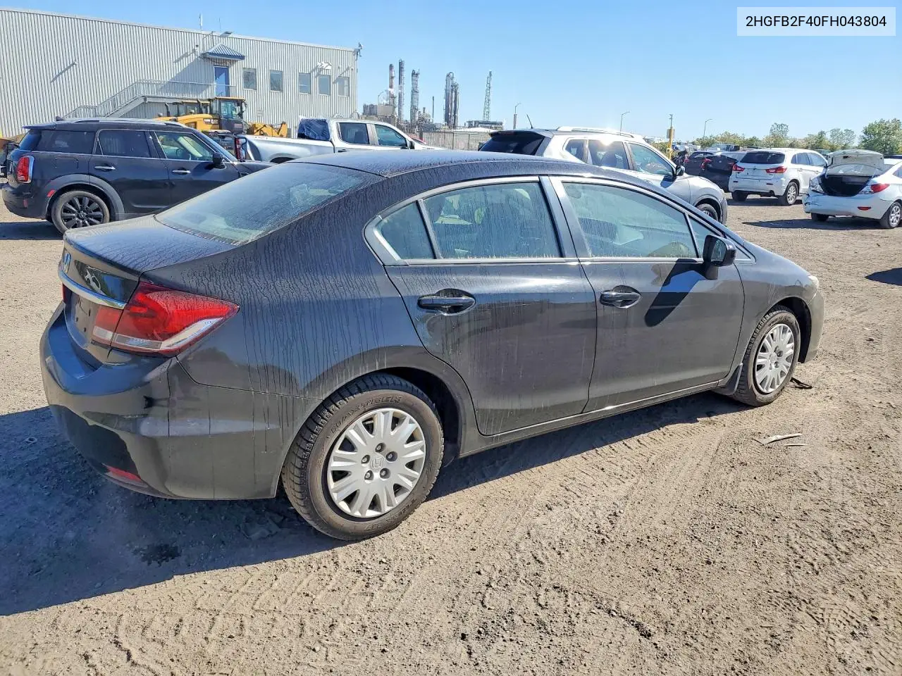 2015 HONDA CIVIC VIN 2HGFB2F40FH043804 — фото 3