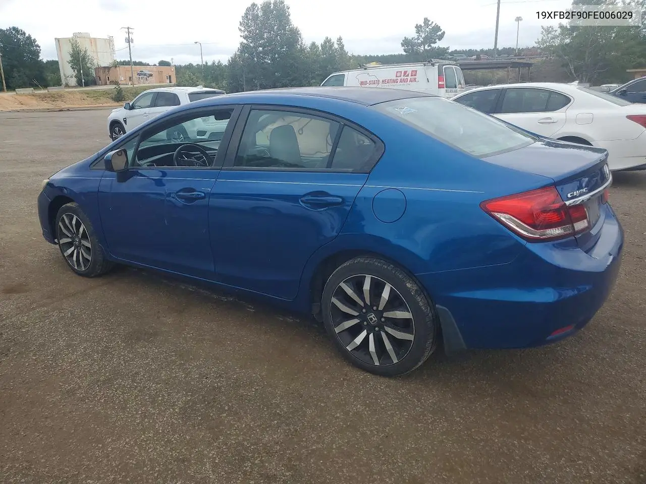 2015 HONDA CIVIC VIN 19XFB2F90FE006029 — фото 2