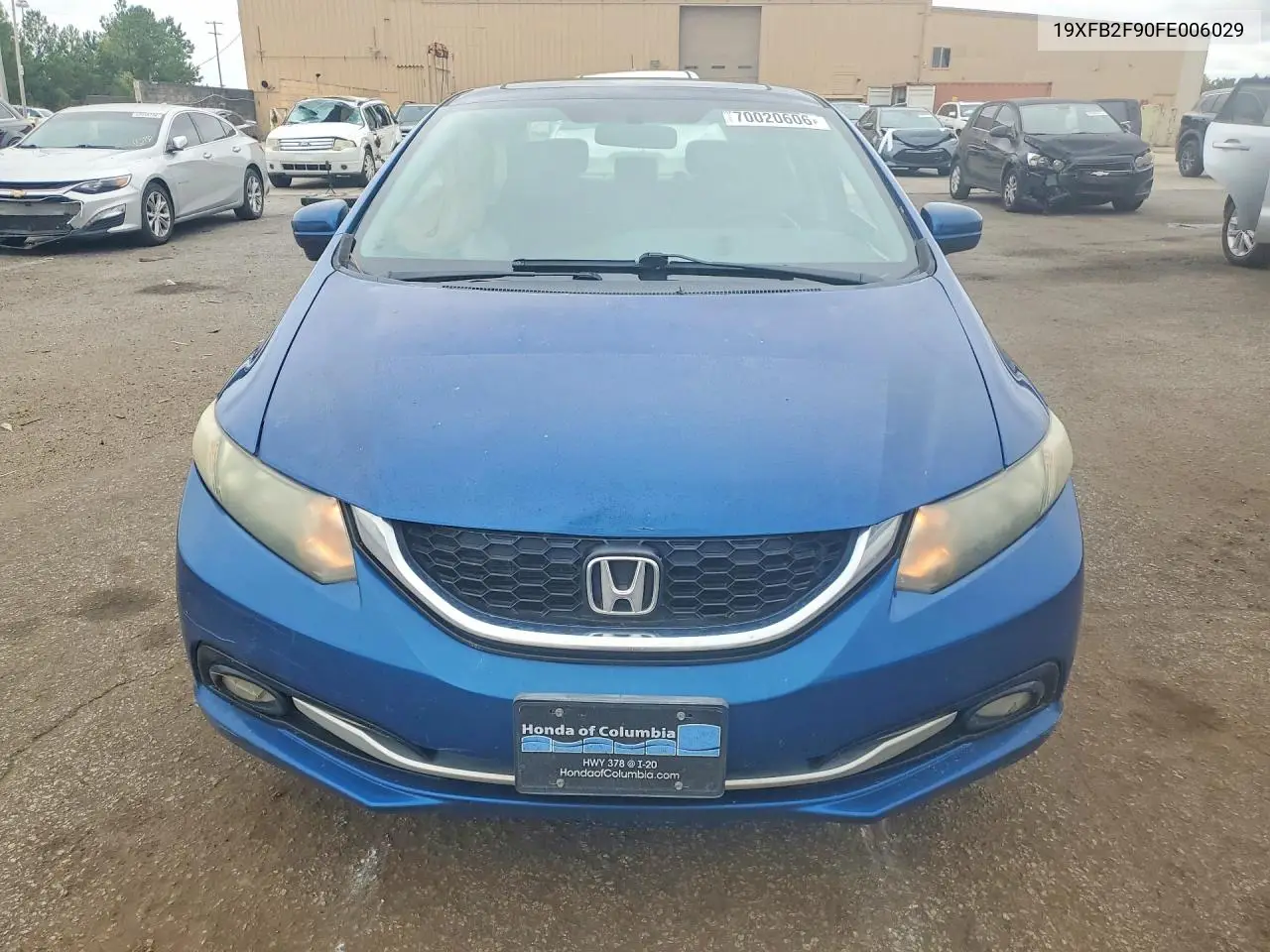 2015 HONDA CIVIC VIN 19XFB2F90FE006029 — фото 5
