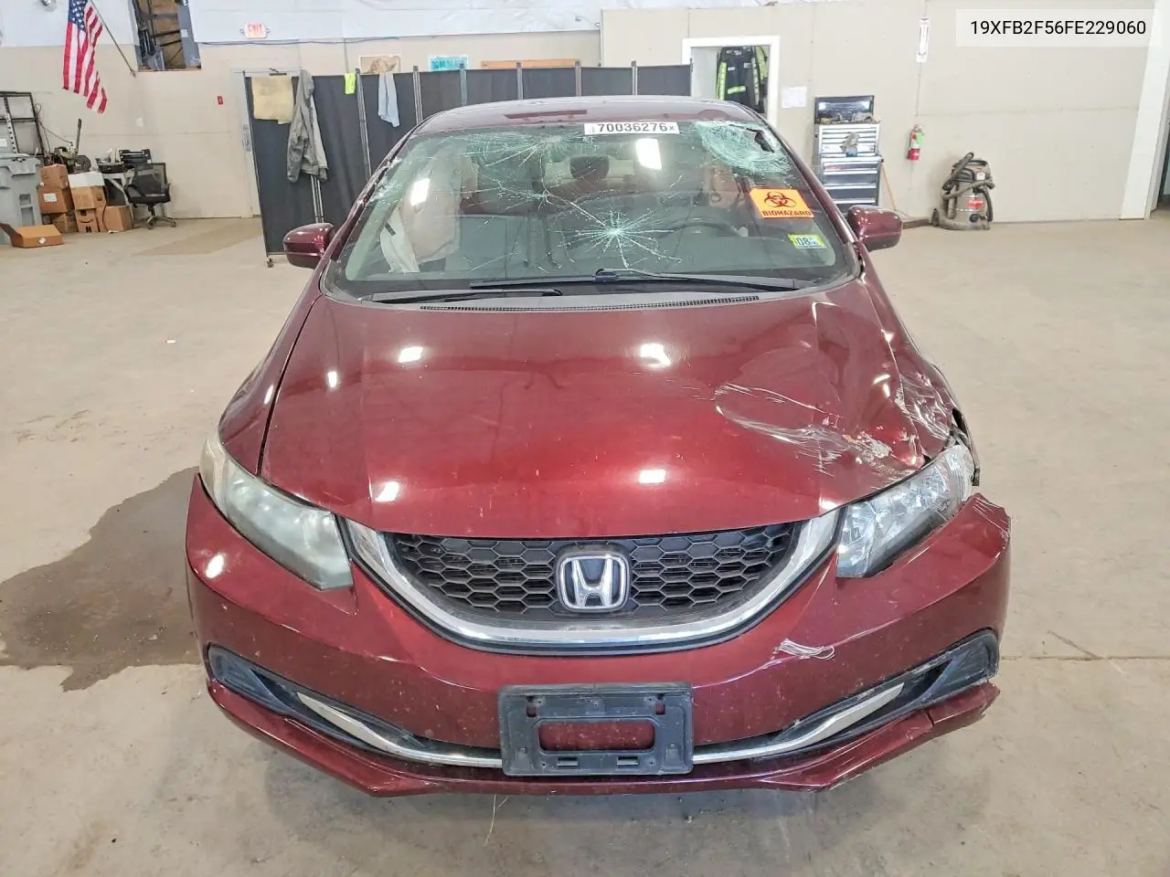 2015 HONDA CIVIC VIN 19XFB2F56FE229060 — фото 5