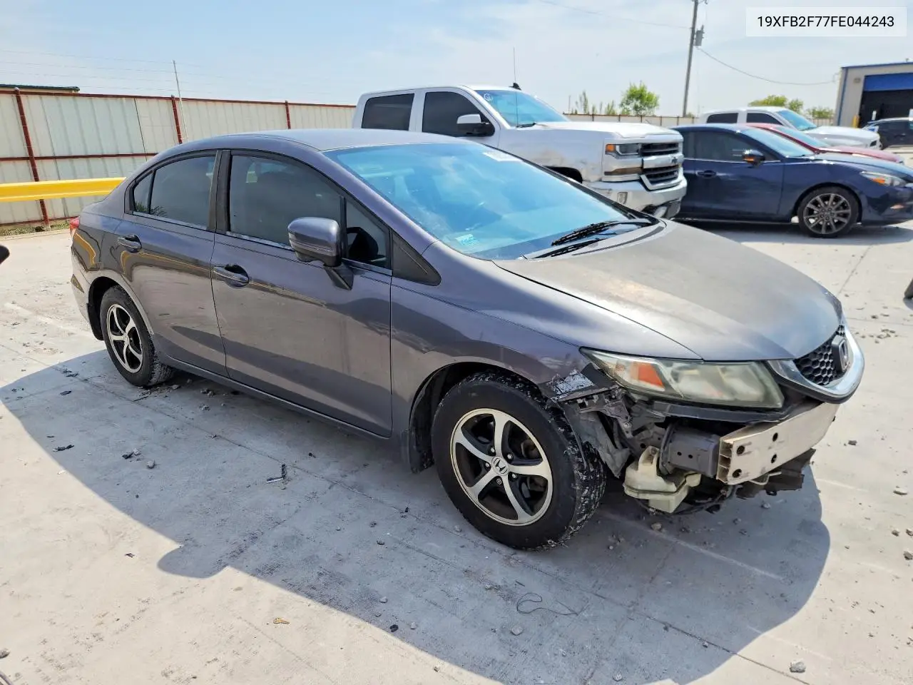 2015 HONDA CIVIC VIN 19XFB2F77FE044243 — фото 4