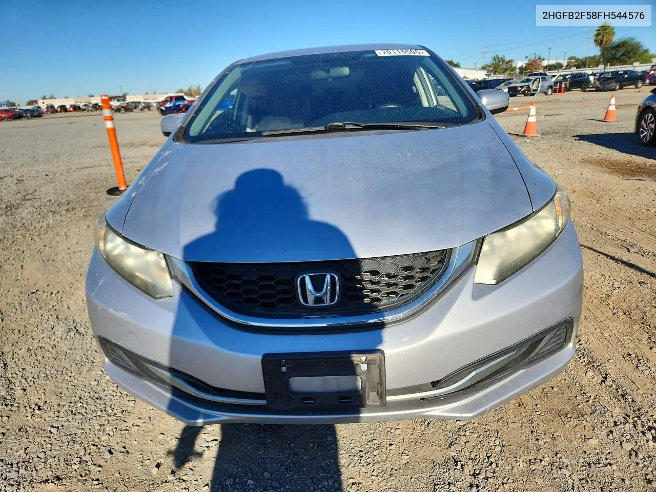 2015 HONDA CIVIC VIN 2HGFB2F58FH544576 — фото 5
