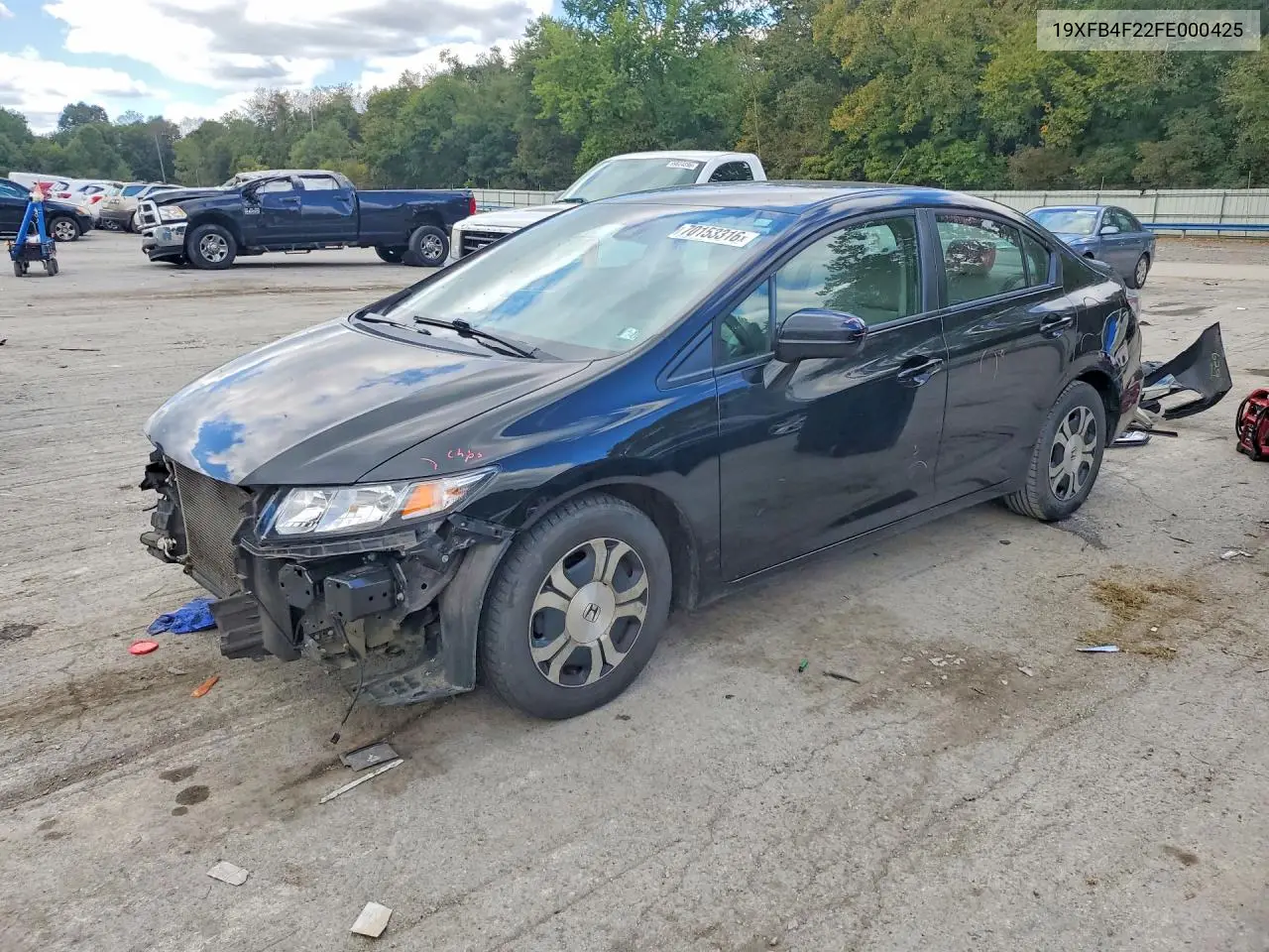 HONDA CIVIC 2015, VIN 19XFB4F22FE000425