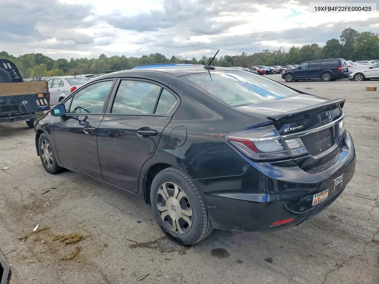 2015 HONDA CIVIC VIN 19XFB4F22FE000425 — фото 2