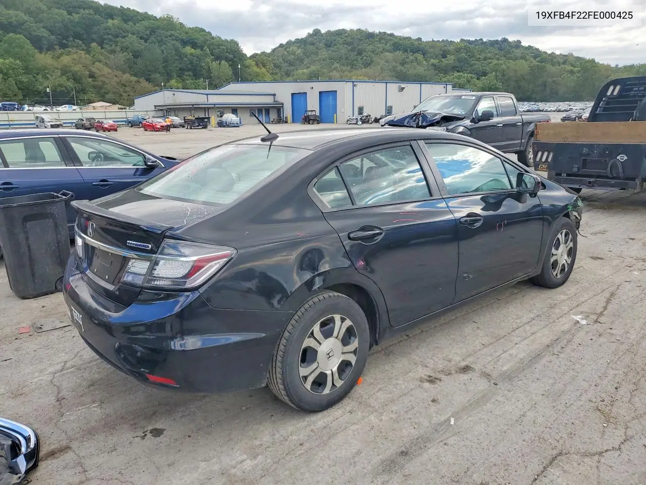 2015 HONDA CIVIC VIN 19XFB4F22FE000425 — фото 3