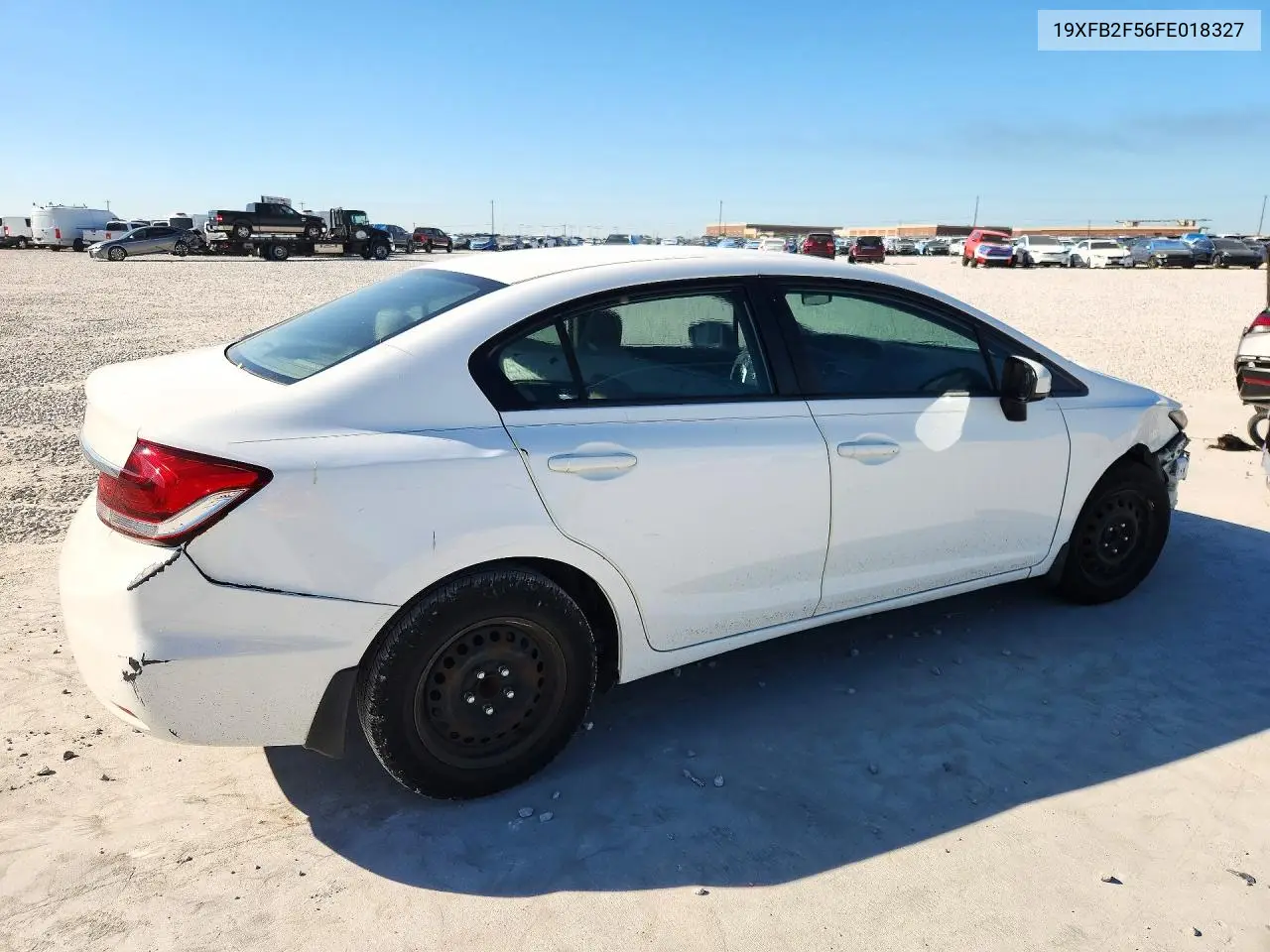 2015 HONDA CIVIC VIN 19XFB2F56FE018327 — фото 3