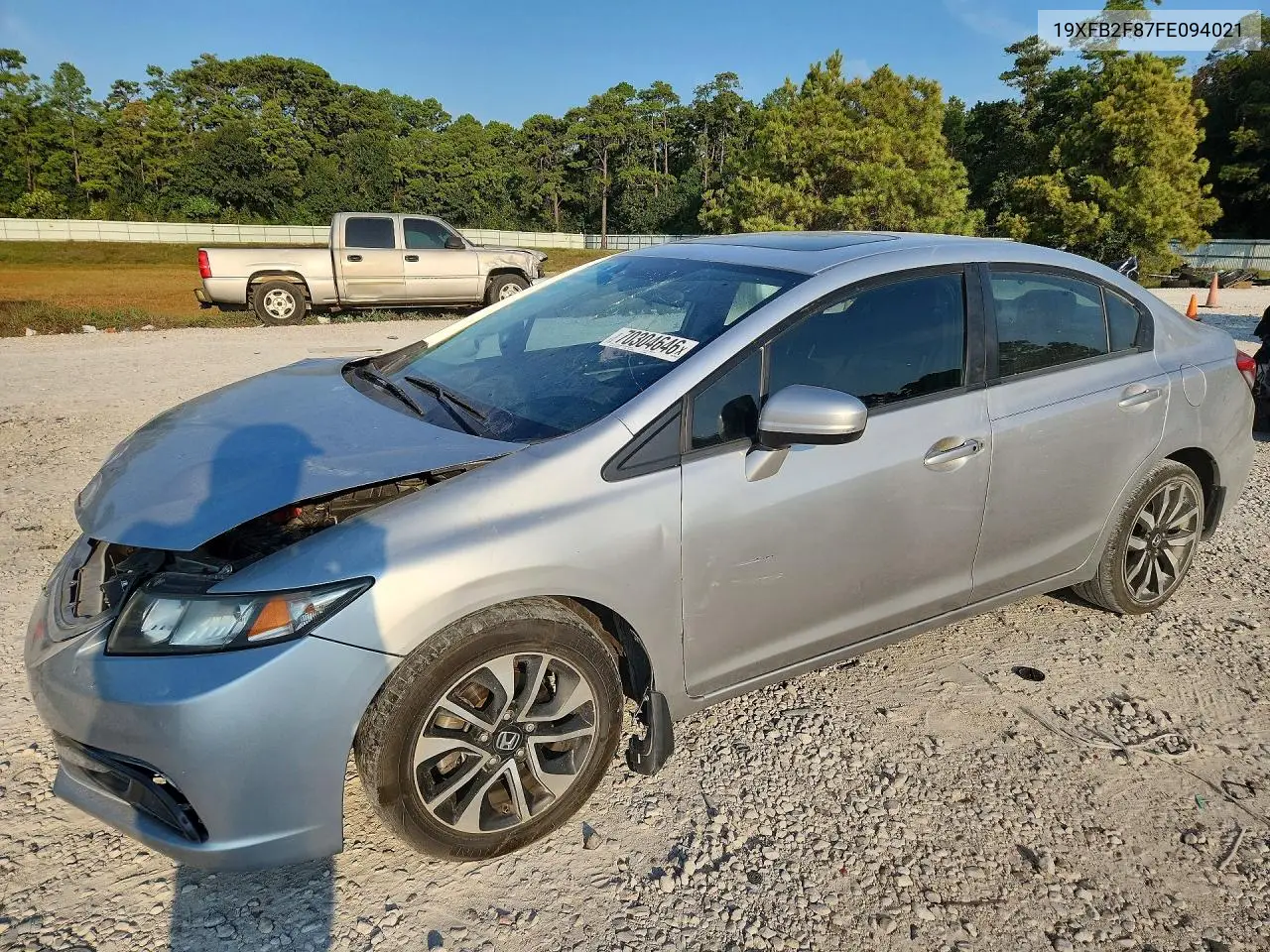 HONDA CIVIC 2015, VIN 19XFB2F87FE094021