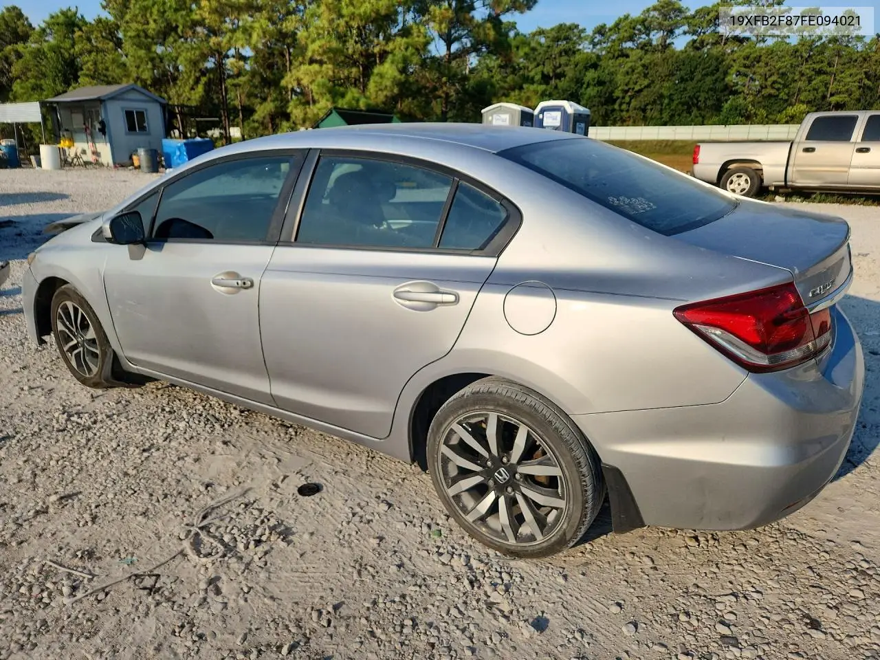 2015 HONDA CIVIC VIN 19XFB2F87FE094021 — фото 2