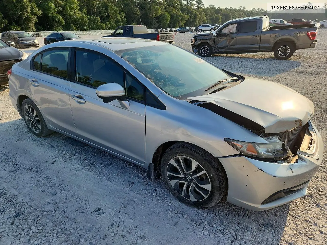 2015 HONDA CIVIC VIN 19XFB2F87FE094021 — фото 4
