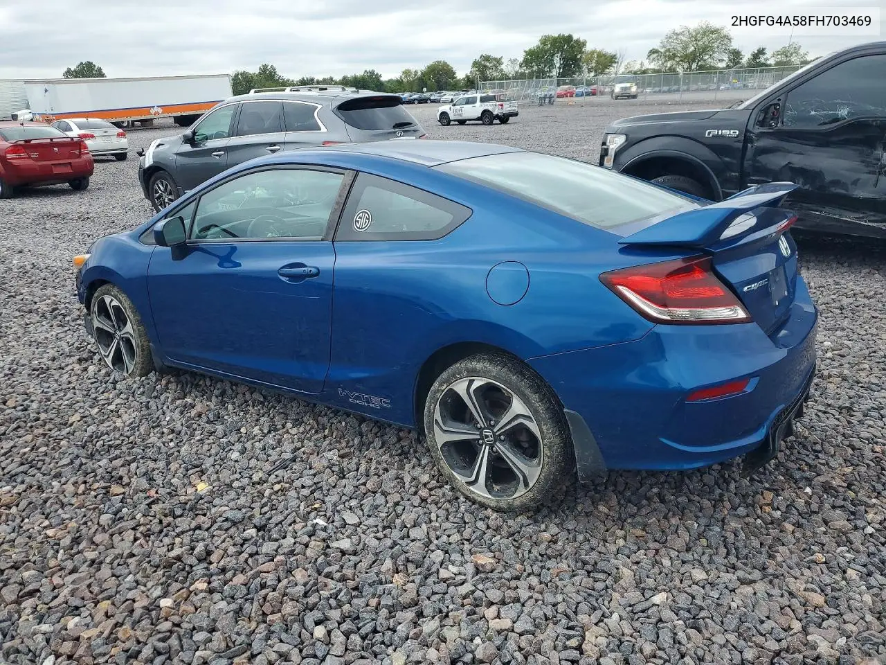 2015 HONDA CIVIC VIN 2HGFG4A58FH703469 — фото 2