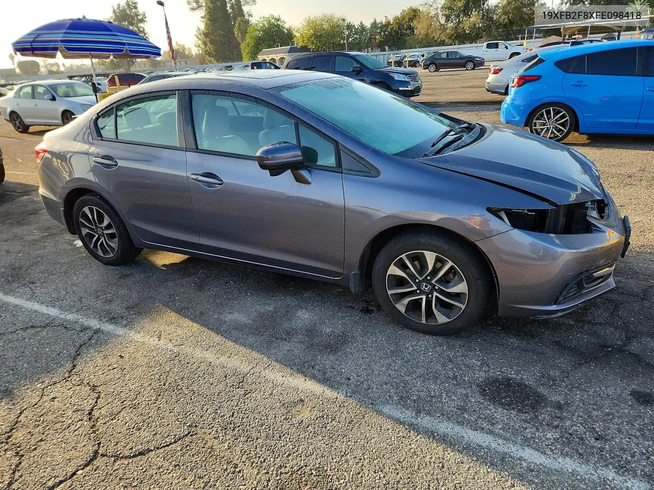 2015 HONDA CIVIC VIN 19XFB2F8XFE098418 — фото 4