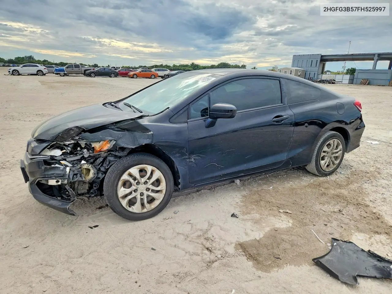 HONDA CIVIC 2015, VIN 2HGFG3B57FH525997