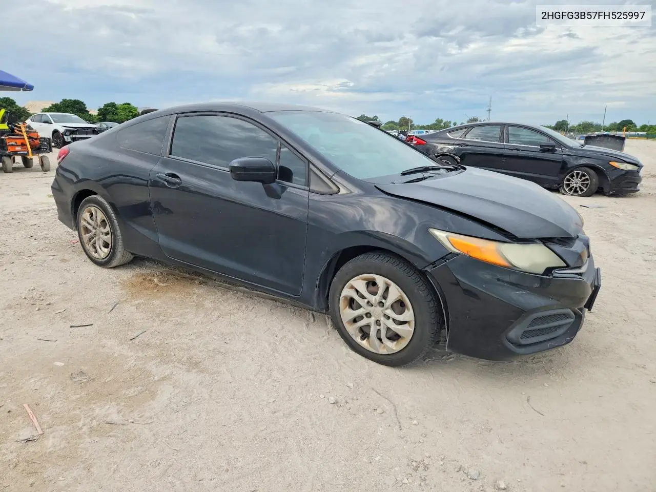 2015 HONDA CIVIC VIN 2HGFG3B57FH525997 — фото 4