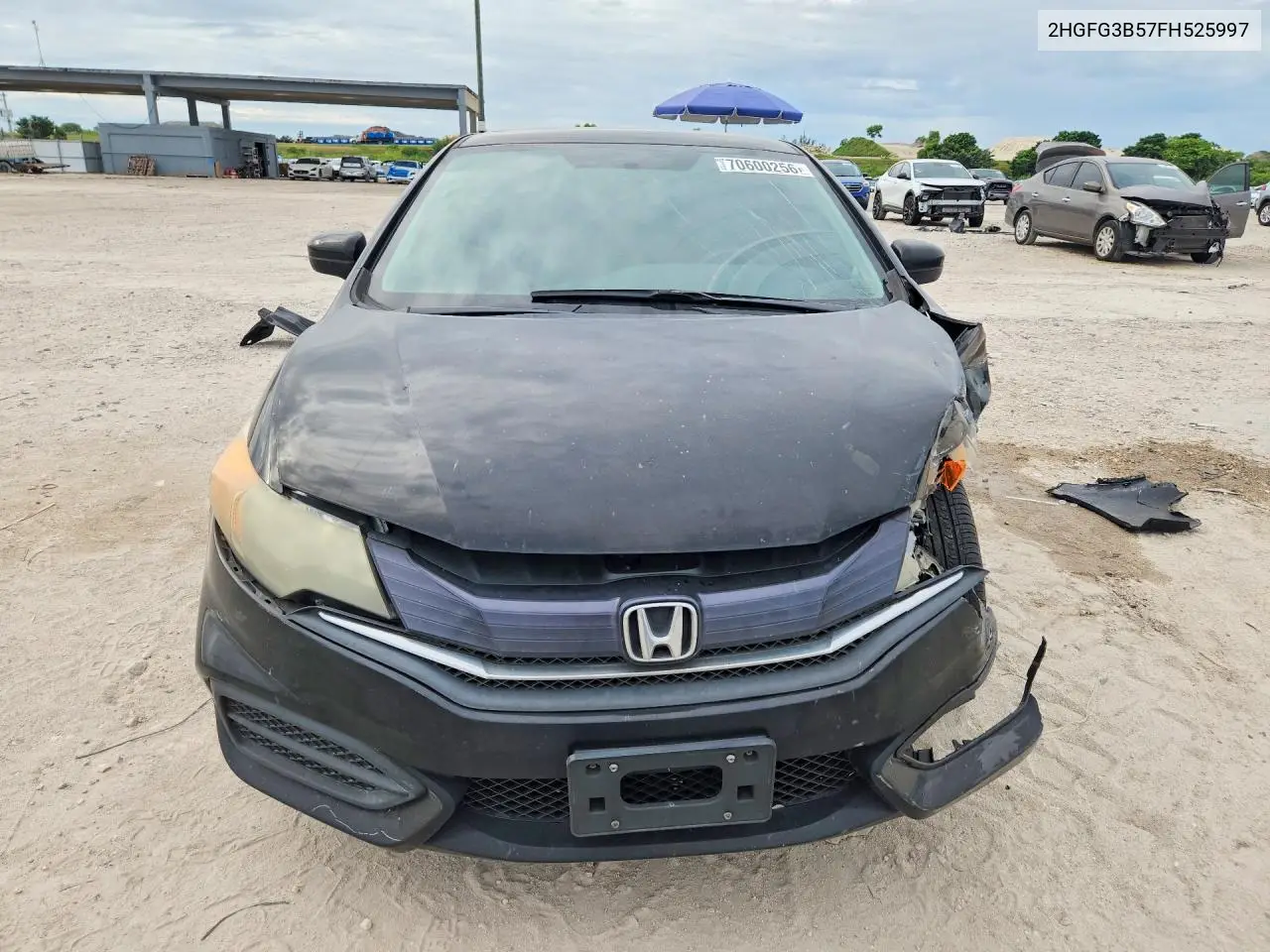 2015 HONDA CIVIC VIN 2HGFG3B57FH525997 — фото 5