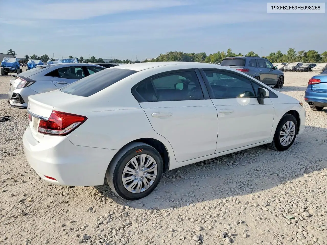 2015 HONDA CIVIC VIN 19XFB2F59FE098268 — фото 3