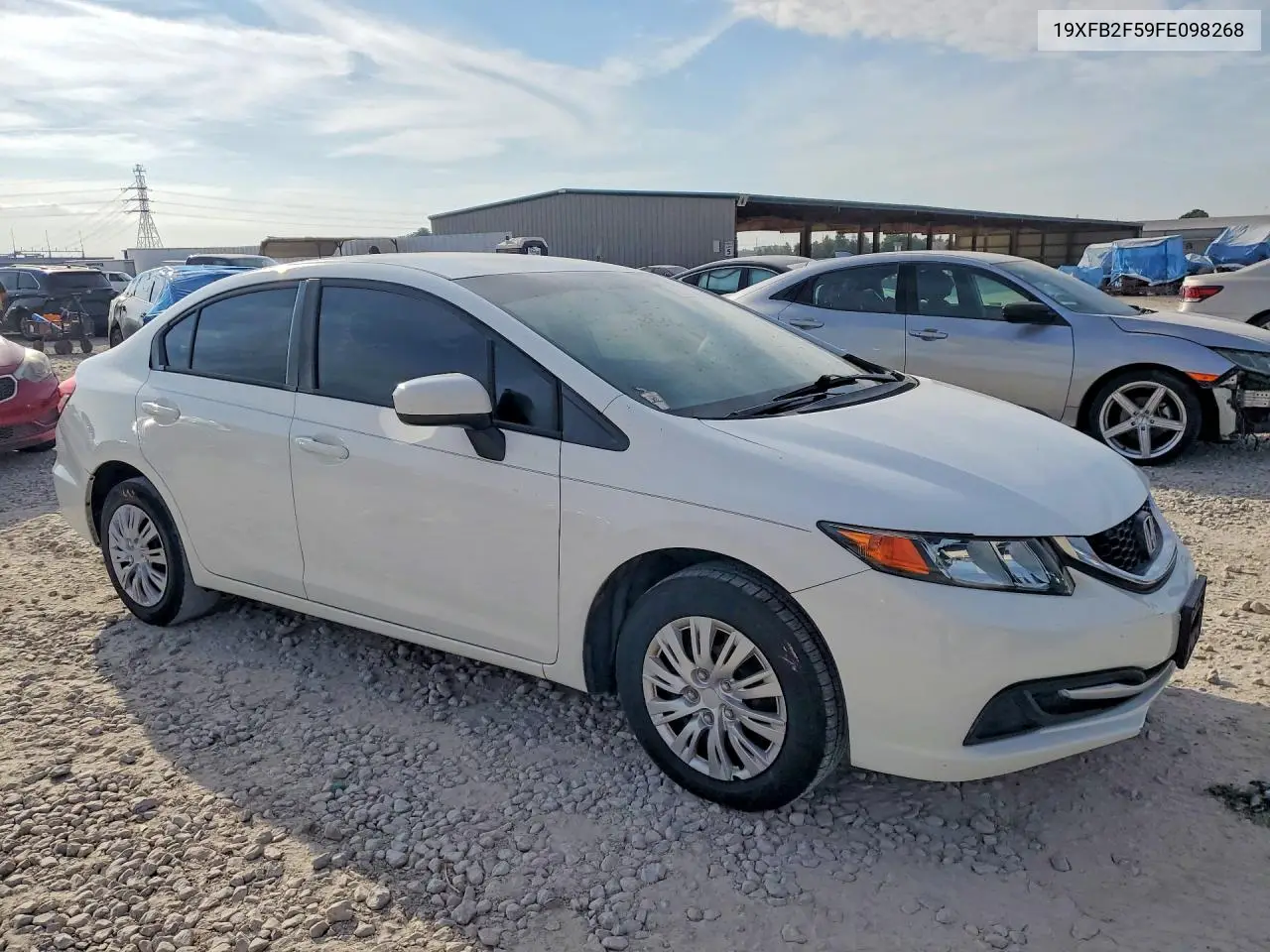 2015 HONDA CIVIC VIN 19XFB2F59FE098268 — фото 4