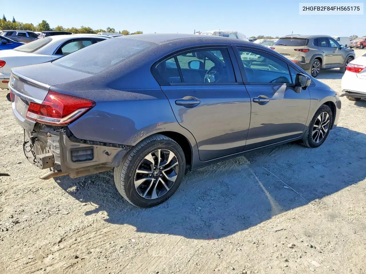 2015 HONDA CIVIC VIN 2HGFB2F84FH565175 — фото 3