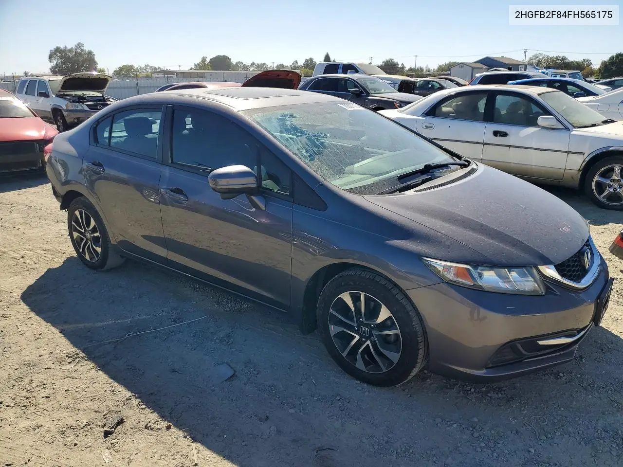 2015 HONDA CIVIC VIN 2HGFB2F84FH565175 — фото 4