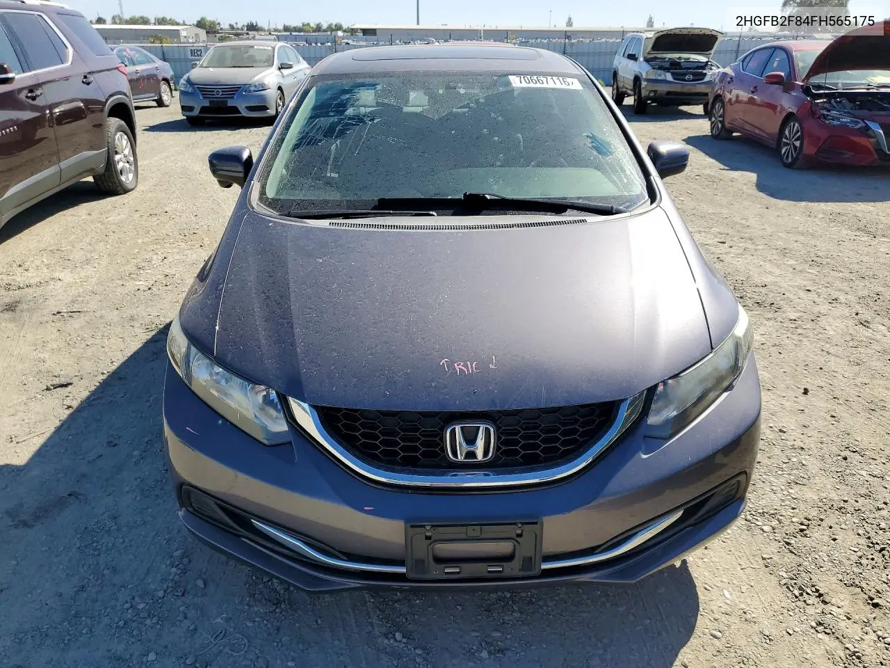 2015 HONDA CIVIC VIN 2HGFB2F84FH565175 — фото 5