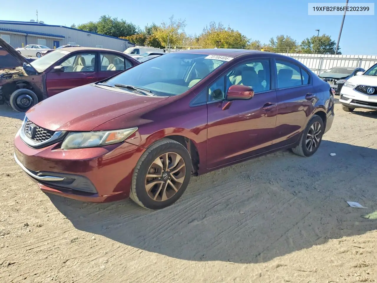 HONDA CIVIC 2015, VIN 19XFB2F86FE202399
