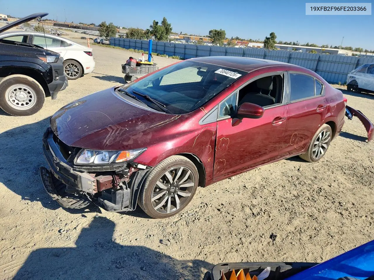 HONDA CIVIC 2015, VIN 19XFB2F96FE203366