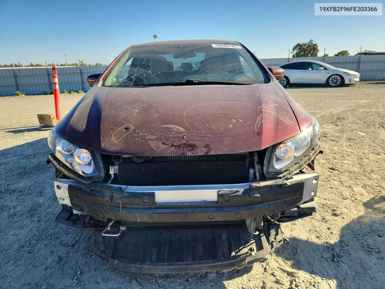 2015 HONDA CIVIC VIN 19XFB2F96FE203366 — фото 5