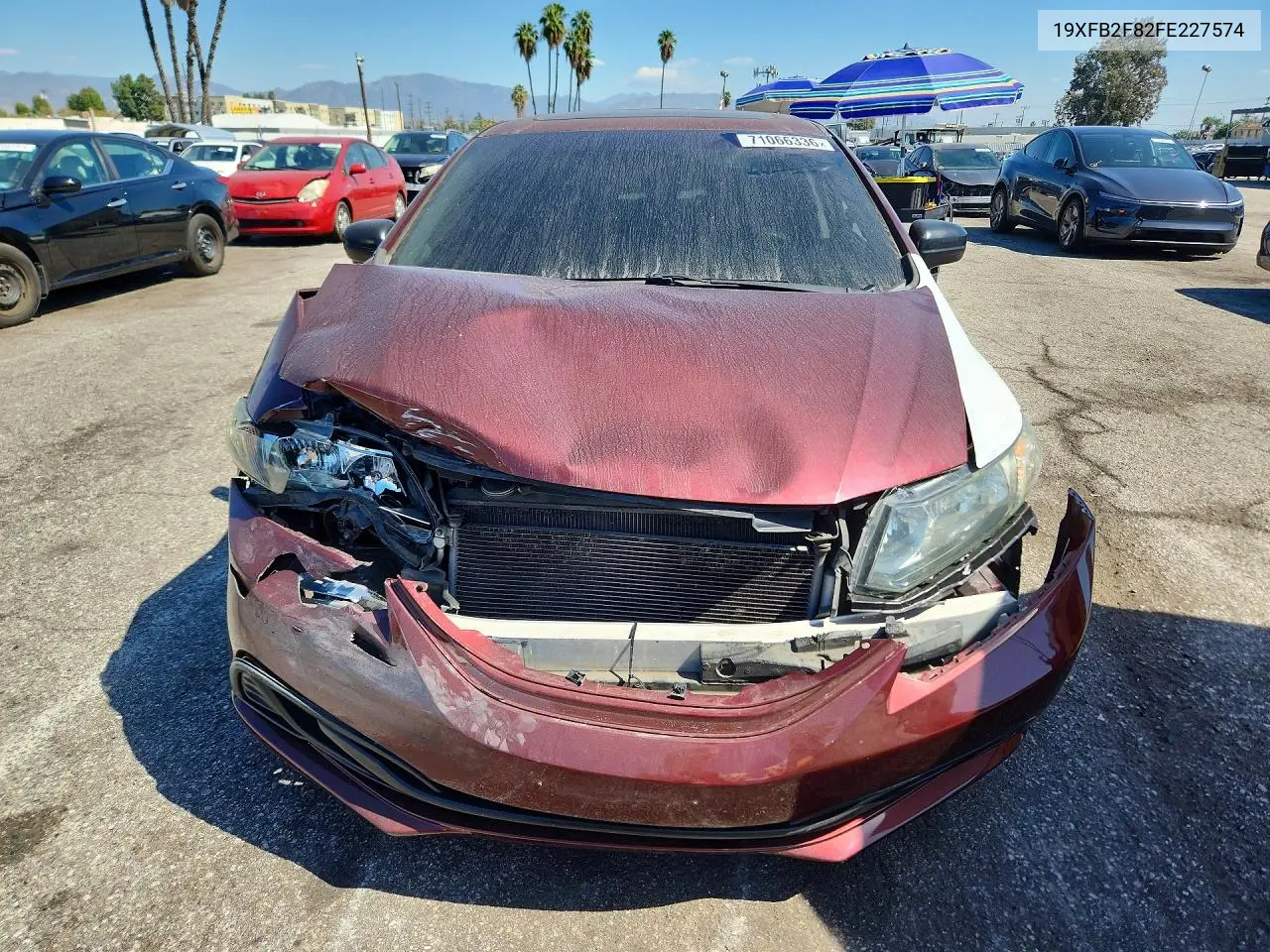 2015 HONDA CIVIC VIN 19XFB2F82FE227574 — фото 5