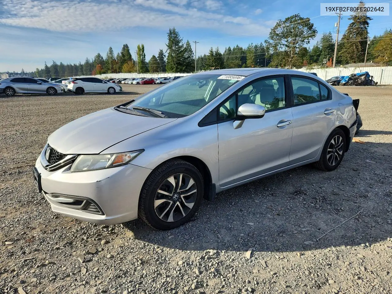 HONDA CIVIC 2015, VIN 19XFB2F80FE202642