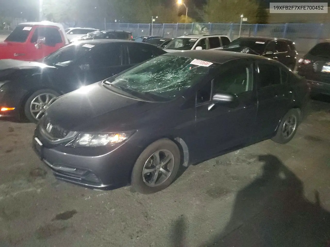 HONDA CIVIC 2015, VIN 19XFB2F7XFE700452
