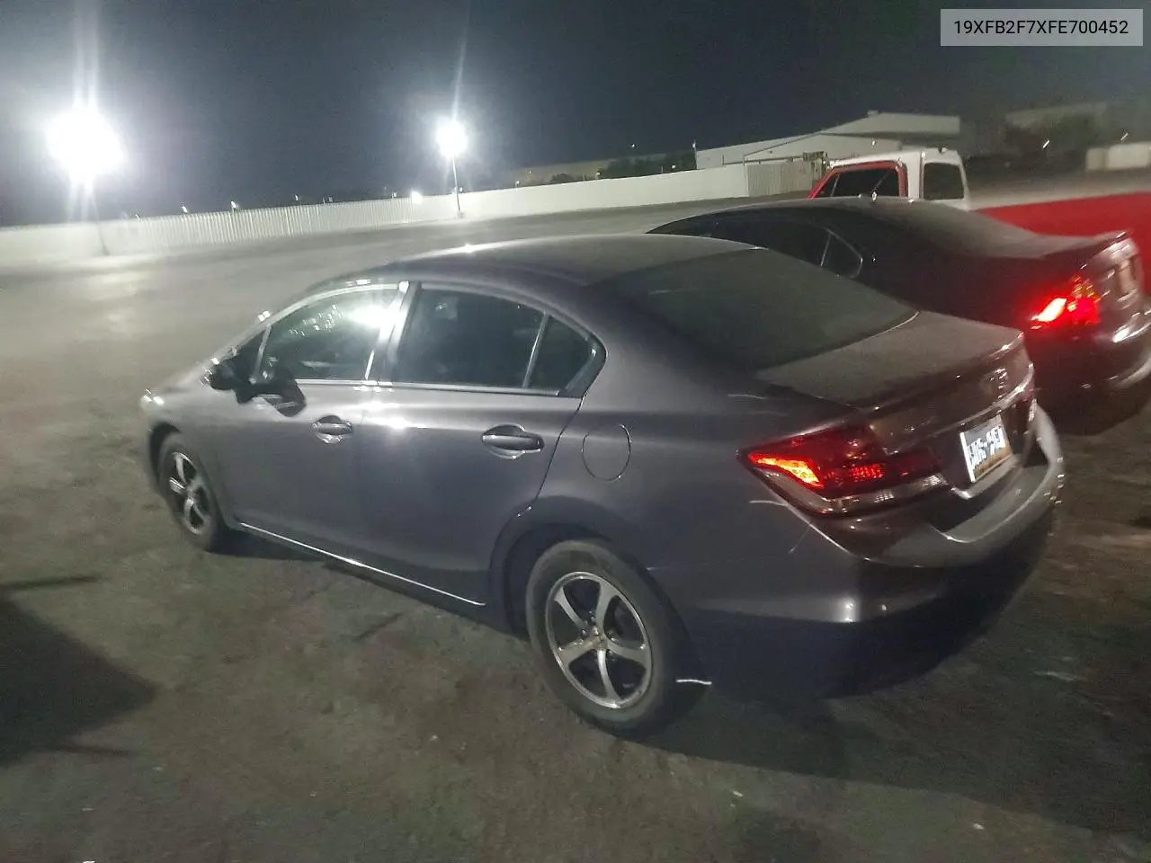 2015 HONDA CIVIC VIN 19XFB2F7XFE700452 — фото 2