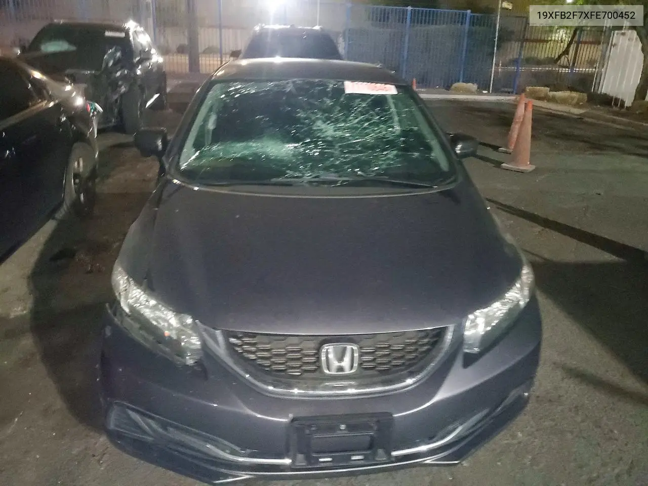 2015 HONDA CIVIC VIN 19XFB2F7XFE700452 — фото 5