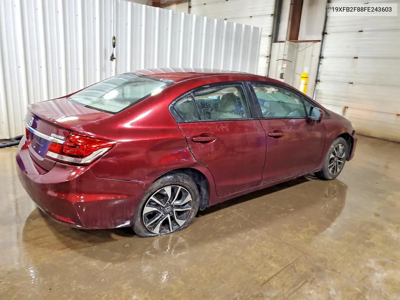 2015 HONDA CIVIC VIN 19XFB2F88FE243603 — фото 3