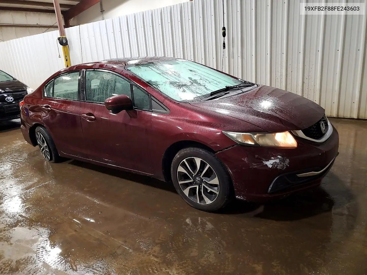 2015 HONDA CIVIC VIN 19XFB2F88FE243603 — фото 4