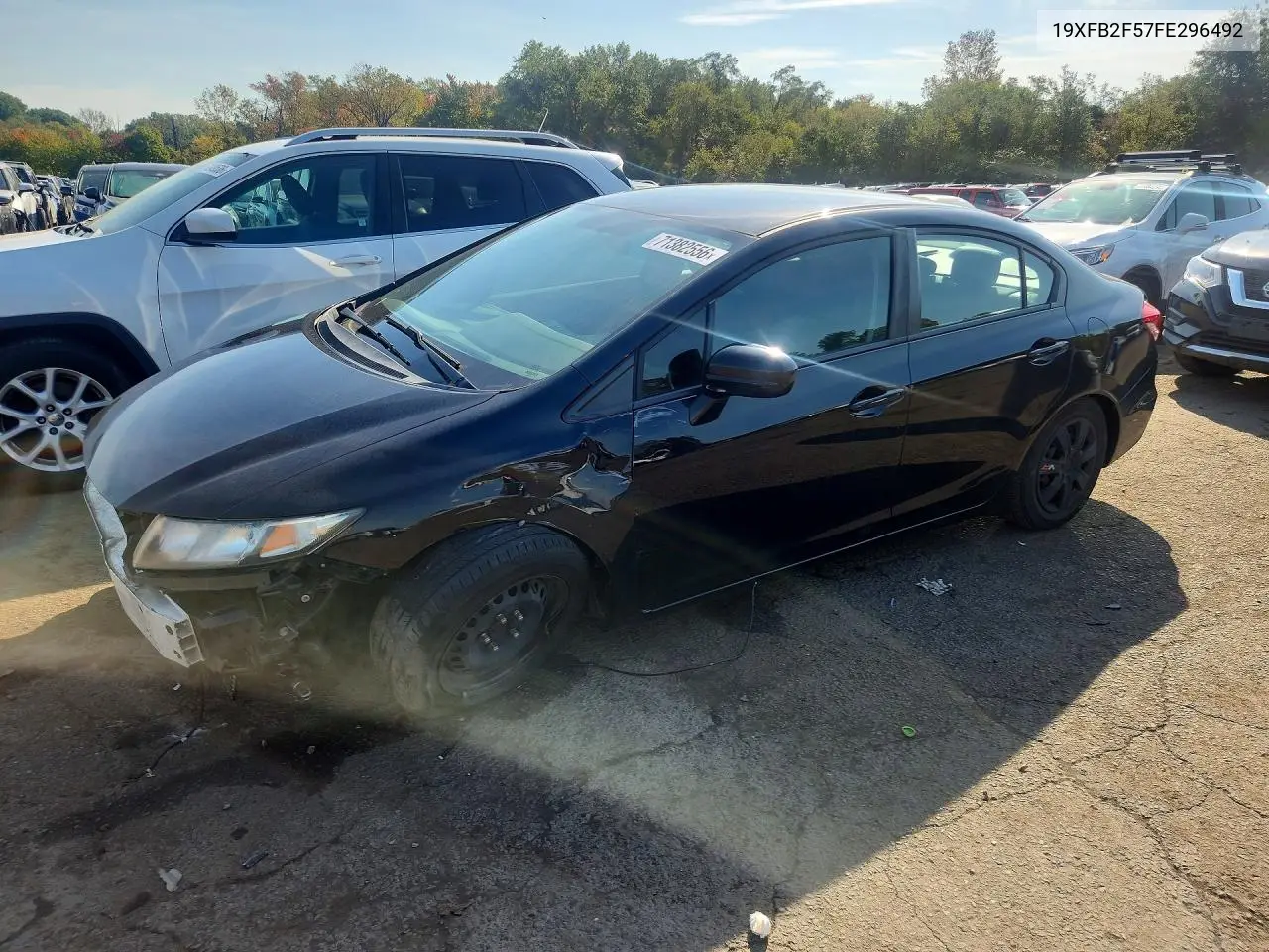 HONDA CIVIC 2015, VIN 19XFB2F57FE296492