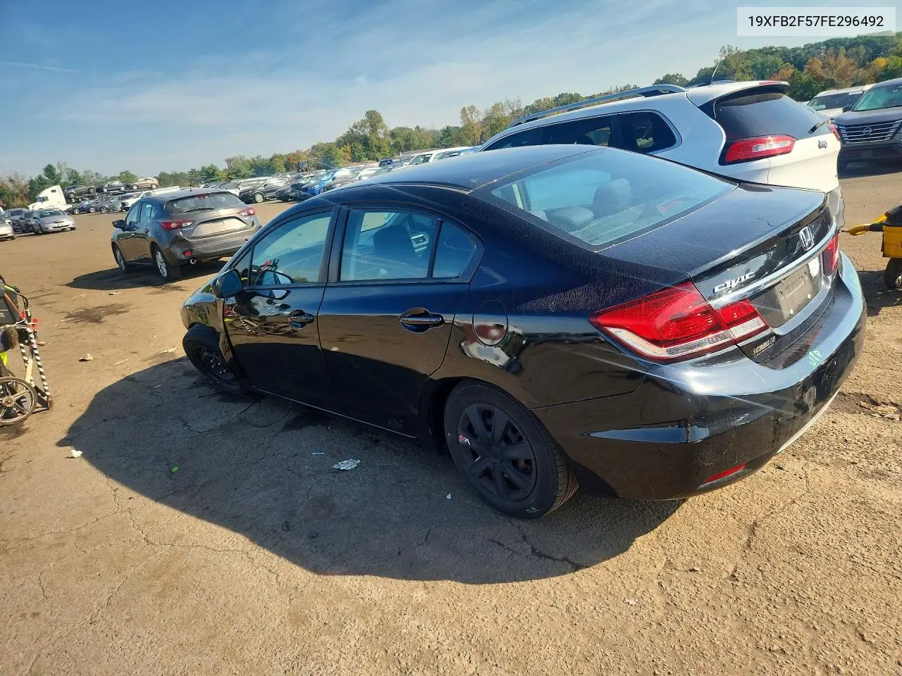 2015 HONDA CIVIC VIN 19XFB2F57FE296492 — фото 2